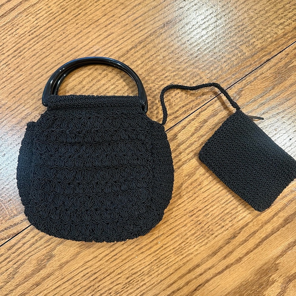 Vintage crochet mini bag